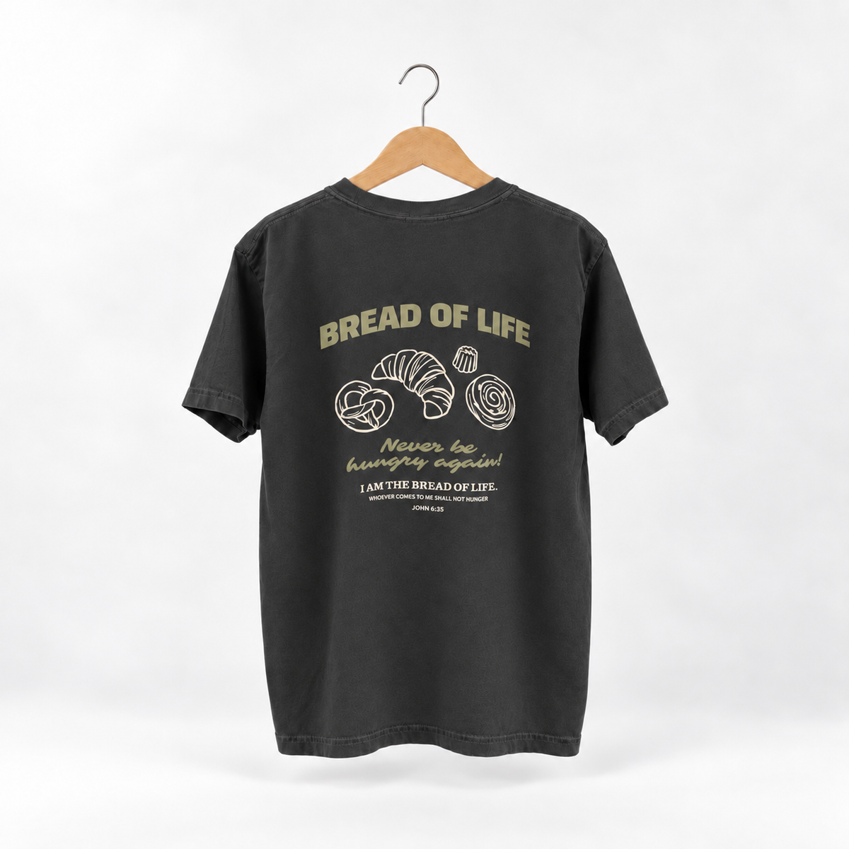 Unisex Bread of Life Graphic Tee – Pepper
