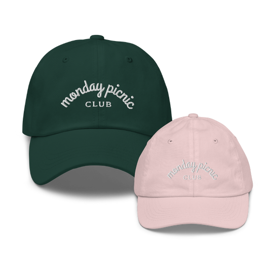 Monday Picnic Club Mom & Mini Matching Hat Set