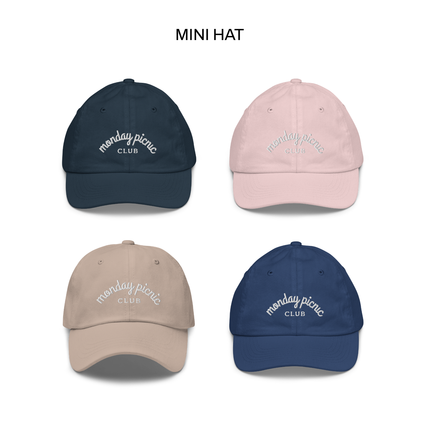 Monday Picnic Club Mom & Mini Matching Hat Set